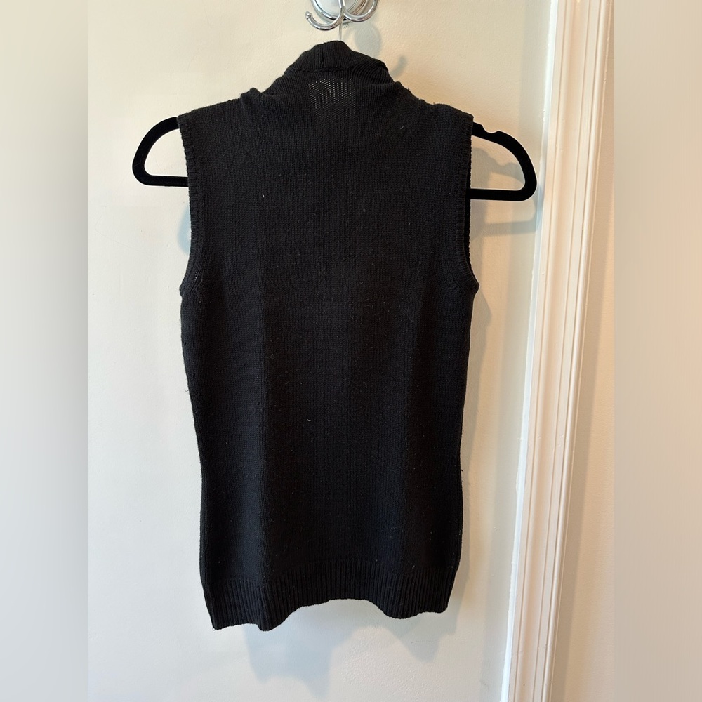 Celine cashmere hooded, sleeveless sweater size small